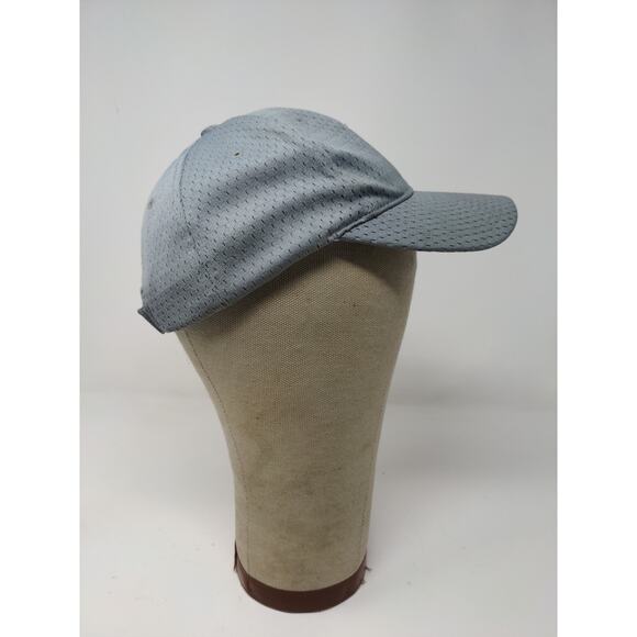 Boys Youth Strapback Hat Embroidered P Gray Port Authority Cap - Picture 6 of 11